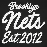 Men's Pro Standard Black Brooklyn Nets Paint the City Drop Shoulder Sweatshirt