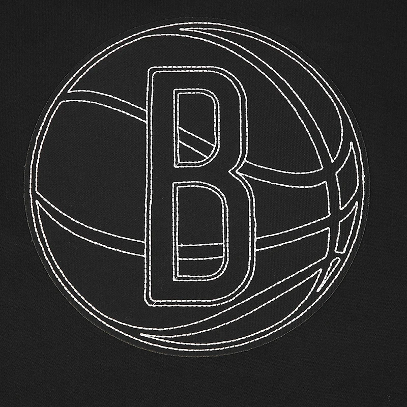 Men's Pro Standard Black Brooklyn Nets Paint the City Drop Shoulder Sweatshirt