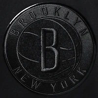 Men's Pro Standard Brooklyn Nets Triple Black Gloss Logo Shorts