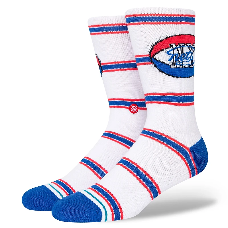 Chaussettes mi-mollet Stance Brooklyn Nets Hardwood Classics Stripes pour hommes