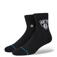 Men's Stance Brooklyn Nets Logo Quarter Socks
