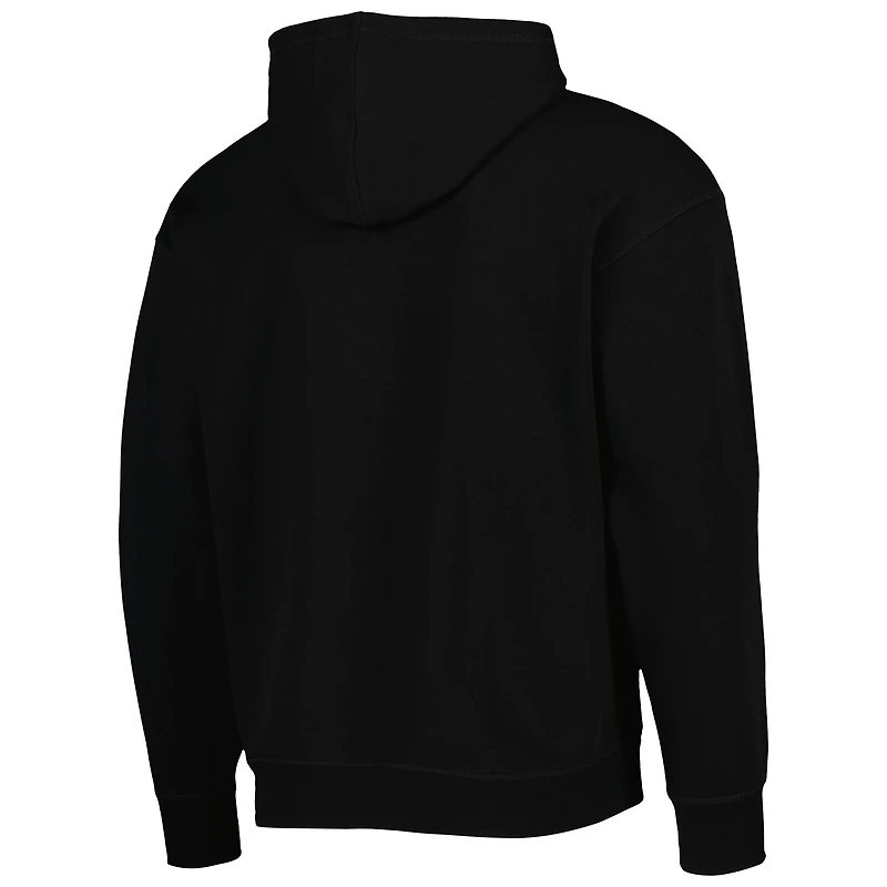 Men's Tommy Jeans Black Brooklyn Nets Bernard Half-Zip Hoodie