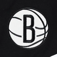 Men's Tommy Jeans Black Brooklyn Nets Bernard Half-Zip Hoodie