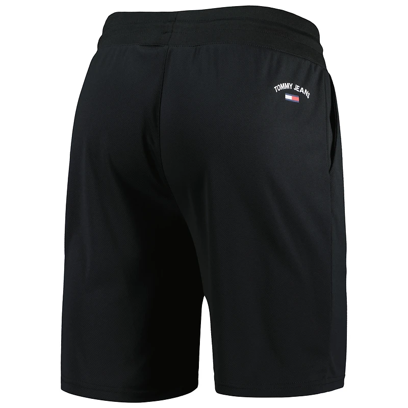 Men's Tommy Jeans Black Brooklyn Nets Mike Mesh Basketball Shorts