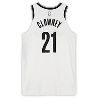Noah Clowney Brooklyn Nets Game-Used #21 White Nike Jersey vs. Boston Celtics on November 21, 2025 - Size 48+4