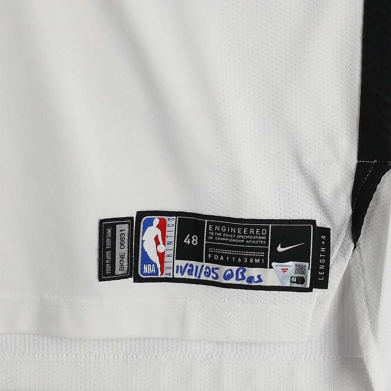 Noah Clowney Brooklyn Nets Game-Used #21 White Nike Jersey vs. Boston Celtics on November 21, 2025 - Size 48+4