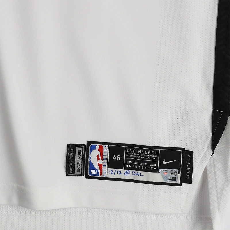 Nolan Traoré Brooklyn Nets Game-Used #88 White Nike Jersey vs. Dallas Mavericks on December 12, 2025 - Size 46+4