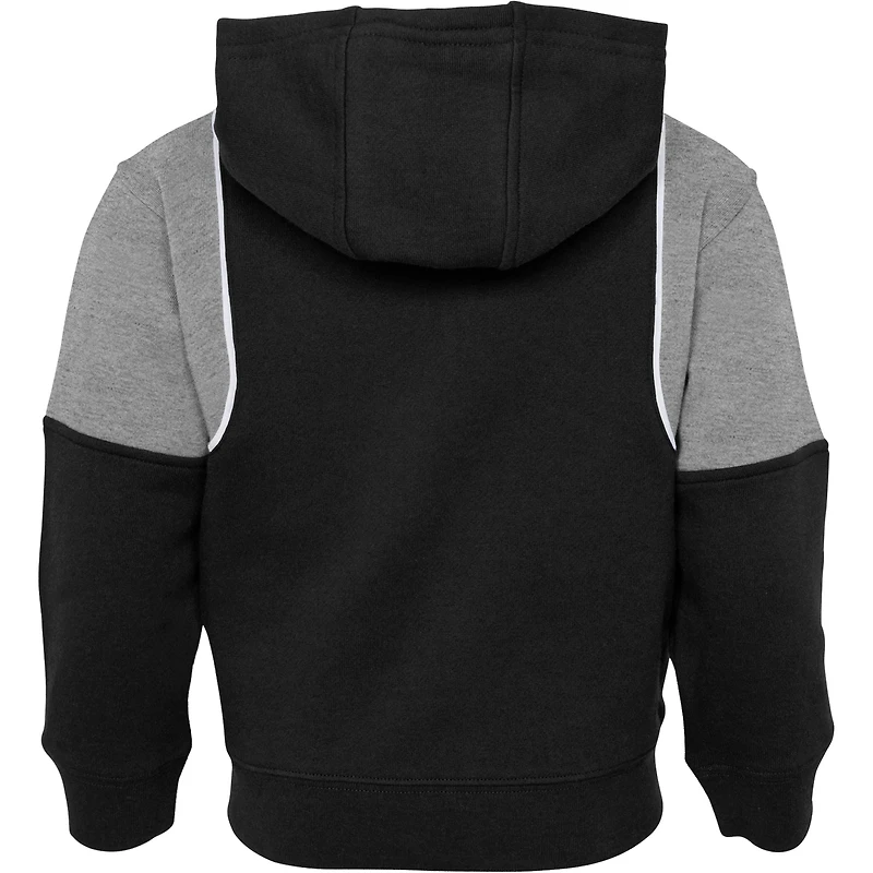 Black Brooklyn Nets Shot Caller préscolaire - Ensemble sweat à capuche et pantalon entièrement zippé