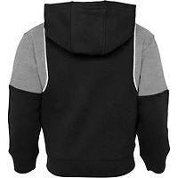 Black Brooklyn Nets Shot Caller préscolaire - Ensemble sweat à capuche et pantalon entièrement zippé