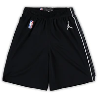 Preschool Jordan Brand Black Brooklyn Nets Statement Edition Team Replica Shorts