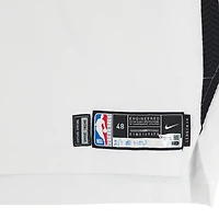 Maillot Nike blanc n° 12 des Brooklyn Nets de Tosan Evbuomwan, utilisé lors du match contre les Houston Rockets le 1er février 2025 - Taille 48+4