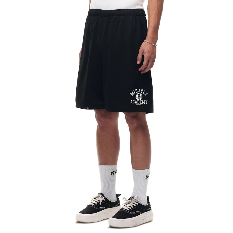 Unisex Black Brooklyn Nets Miracle Academy x NBA Collection Baggy Mesh P.E. Shorts