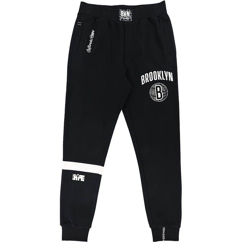 Unisex NBA x Two Hype Brooklyn Nets Culture & Hoops Heavyweight Jogger Pants