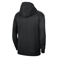 Unisex Nike Black Brooklyn Nets 2023/24 Performance Spotlight On-Court Practice Pullover Hoodie