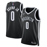 Unisex Nike Mikel Brown Jr. Black Brooklyn Nets Swingman Jersey - Icon Edition