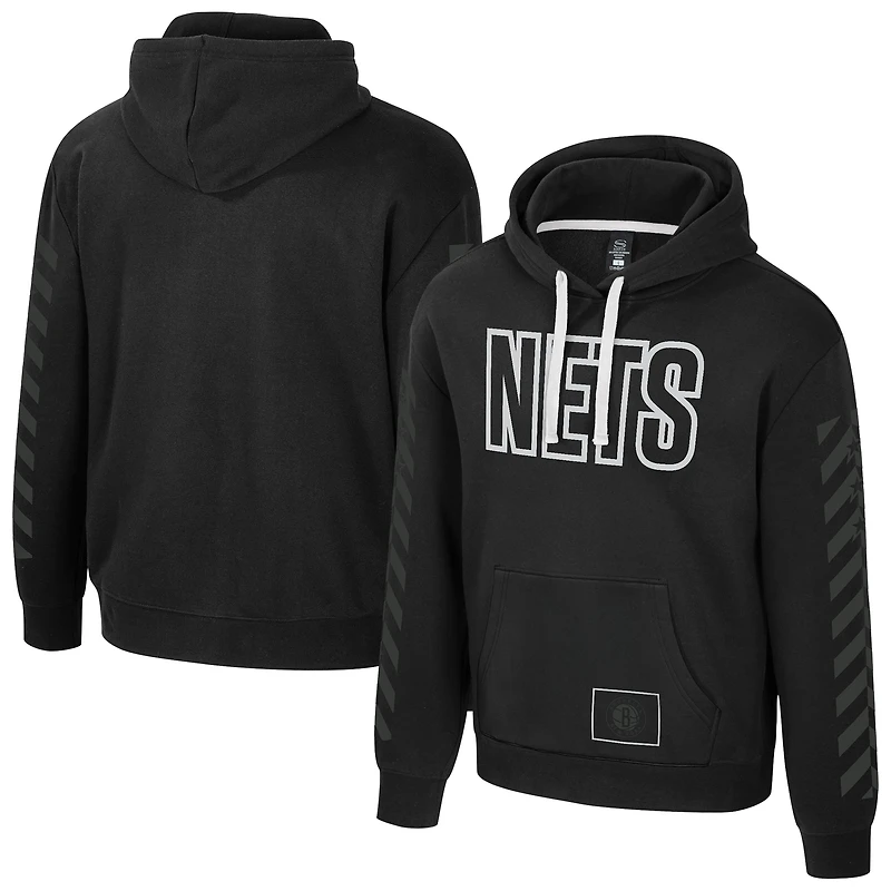 Sweat à capuche unisexe Stadium Essentials noir Brooklyn Nets City Star