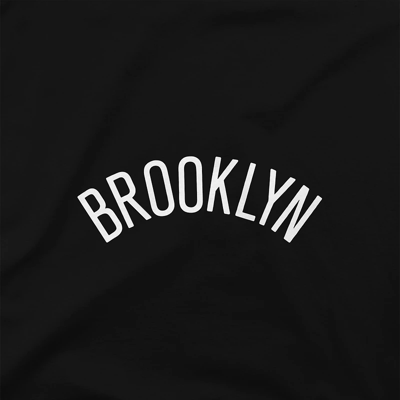 Unisex Stadium Essentials Black Brooklyn Nets Origins Script T-Shirt