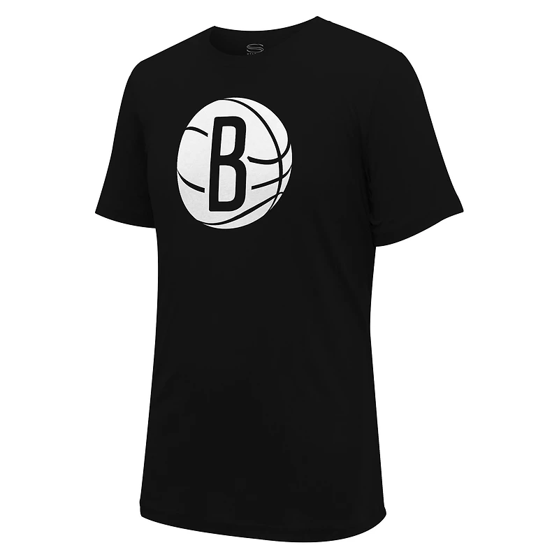 Unisex Stadium Essentials Black Brooklyn Nets Primary Logo T-Shirt