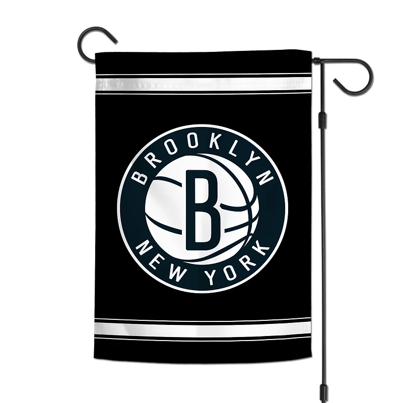 WinCraft Brooklyn Nets Drapeau de jardin double face 30,5 x 45,7 cm