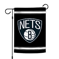 Drapeau de jardin double face WinCraft Brooklyn Nets 12" x 18"