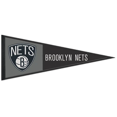 WinCraft Brooklyn Nets 13" x 32" Fanion avec logo principal en laine
