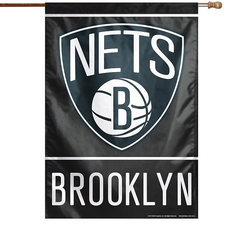 WinCraft Brooklyn Nets 28 "x 40" Bannière verticale simple face avec logo principal