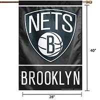 WinCraft Brooklyn Nets 28 "x 40" Bannière verticale simple face avec logo principal