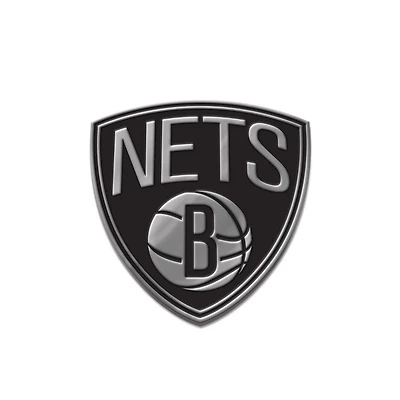 WinCraft Brooklyn Nets Chrome Auto Emblem