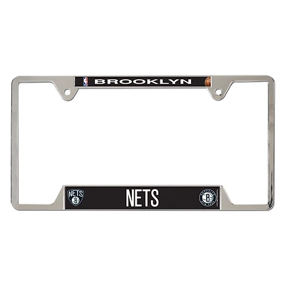 WinCraft  Brooklyn Nets Chrome Plated Metal License Plate Frame