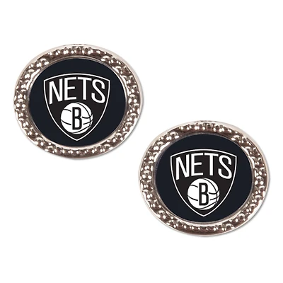 WinCraft Brooklyn Nets Round Team Post Earring
