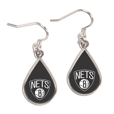 Boucles d'oreilles pendantes WinCraft Brooklyn Nets en forme de larme