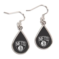 Boucles d'oreilles pendantes WinCraft Brooklyn Nets en forme de larme