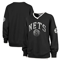 Sweat-shirt oversize noir pour femme '47 Brooklyn Nets Rise Wax Pack Daze '80s