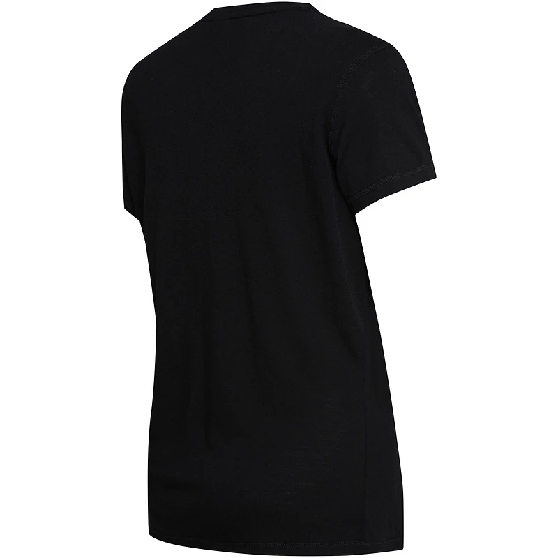 Ensemble de nuit pour femme College Concepts noir/gris Brooklyn Nets Arctic T-shirt et pantalon en flanelle