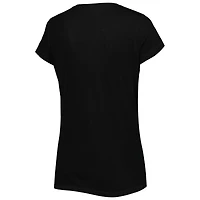 Ensemble de pyjama Concepts Sport noir/gris pour femme, haut et pantalon avec badge Brooklyn Nets