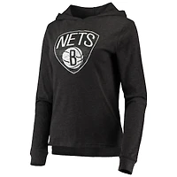 Ensemble de nuit à capuche et pantalon Brooklyn Nets Concepts Sport pour femme