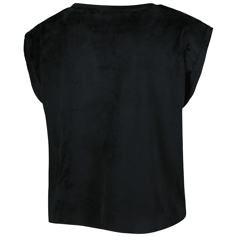 Ensemble de nuit pour femme Concepts Sport Black Brooklyn Nets Intermission haut et short
