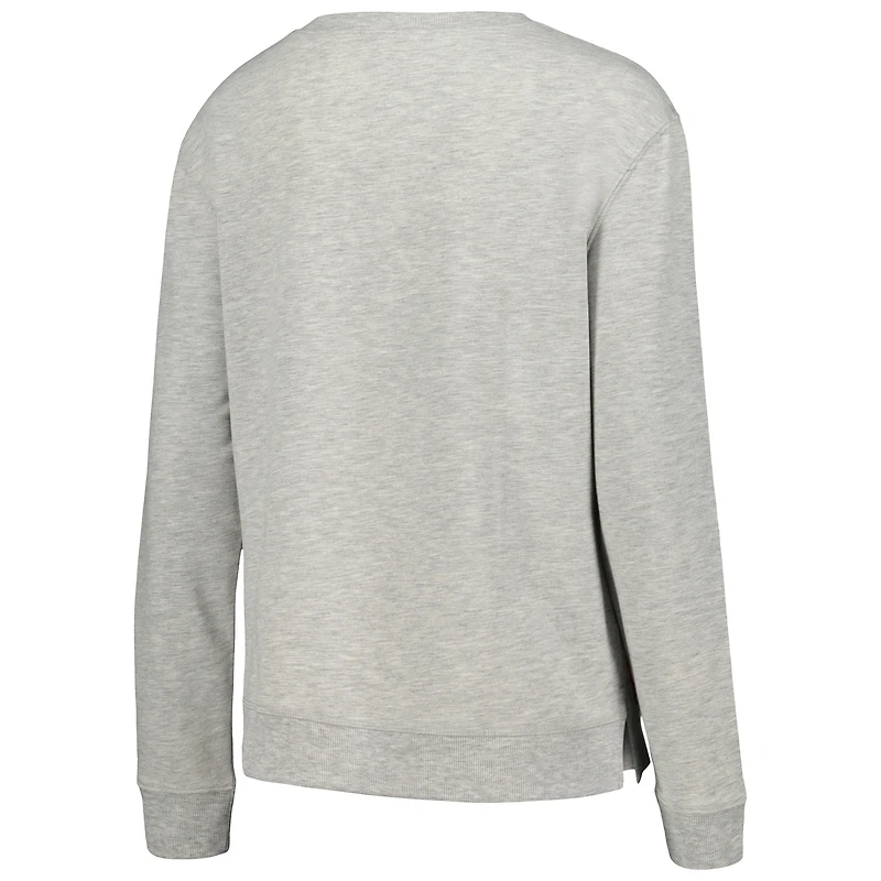 Ensemble de nuit Concepts Sport pour femmes, t-shirt et short à manches longues en cèdre gris Brooklyn Nets
