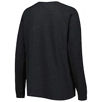 Ensemble de nuit pour femme Concepts Sport Heather Black/Heather Grey Brooklyn Nets Team Raglan à manches longues et short