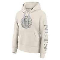 Sweat à capuche manches longues Fanatics pour femme Brooklyn Nets Elements Next Cream