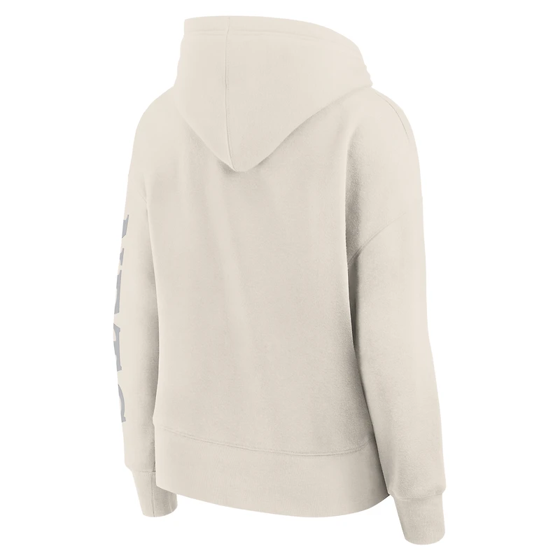 Sweat à capuche manches longues Fanatics pour femme Brooklyn Nets Elements Next Cream