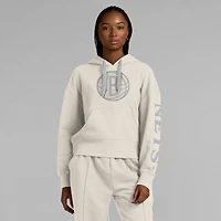 Sweat à capuche manches longues Fanatics pour femme Brooklyn Nets Elements Next Cream