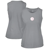 Women's Levelwear  Gray Brooklyn Nets Mother's Day Macy Core Logo Tank Top