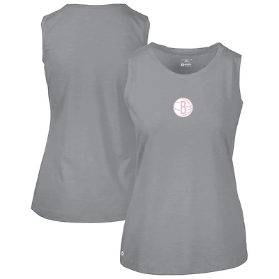Débardeur gris pour femme Levelwear avec logo Macy Core la fête des mères Brooklyn Nets