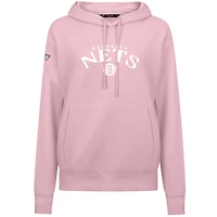 Women's Levelwear  Light Pink Brooklyn Nets Mother's Day Adorn Arched Pullover Hoodie