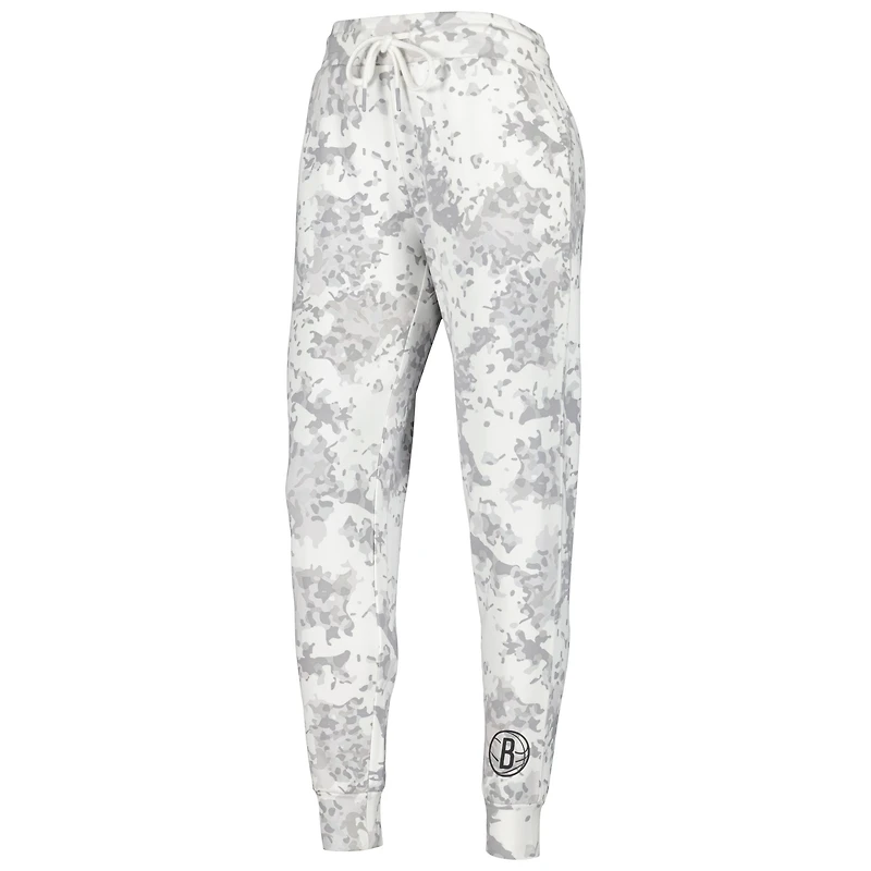 Women's Lusso Gray Brooklyn Nets Melissa Tri-Blend Jogger Pants