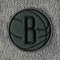 Chandail à encolure en V tri-mélange manches lanterne Scarletts Brooklyn Nets pour femme gris Lusso