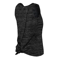 Women's New Era Black Brooklyn Nets Space Dye Active Tank Top