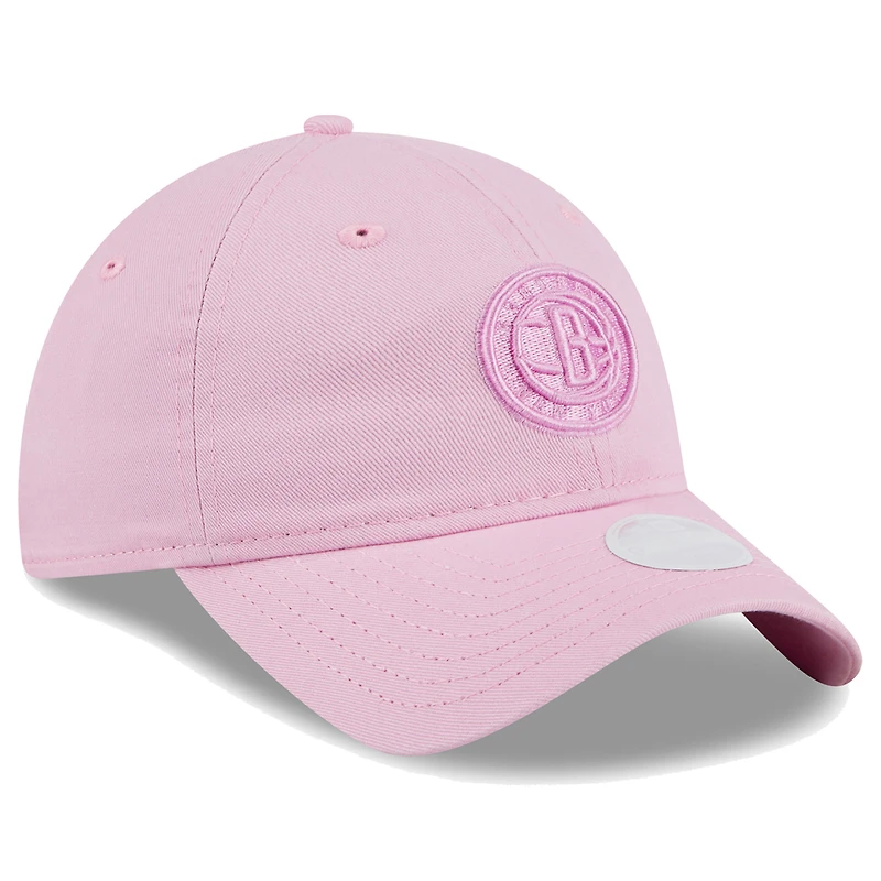 Women's New Era Pink Brooklyn Nets Colorpack Tonal 9TWENTY Adjustable Hat