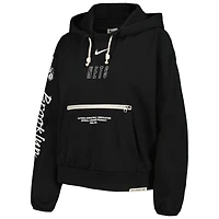 Sweat à capuche Nike Brooklyn Nets Courtside Standard Issue Performance noir pour femme